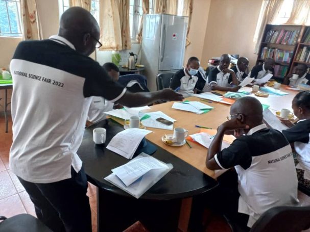 Our staff during a research meeting